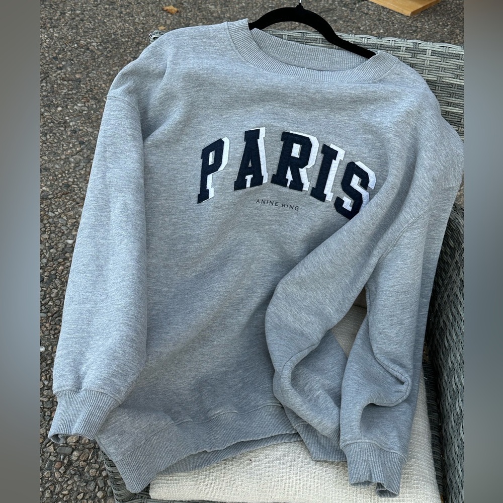 ANINE BING - Paris crew-neck sweatshirt